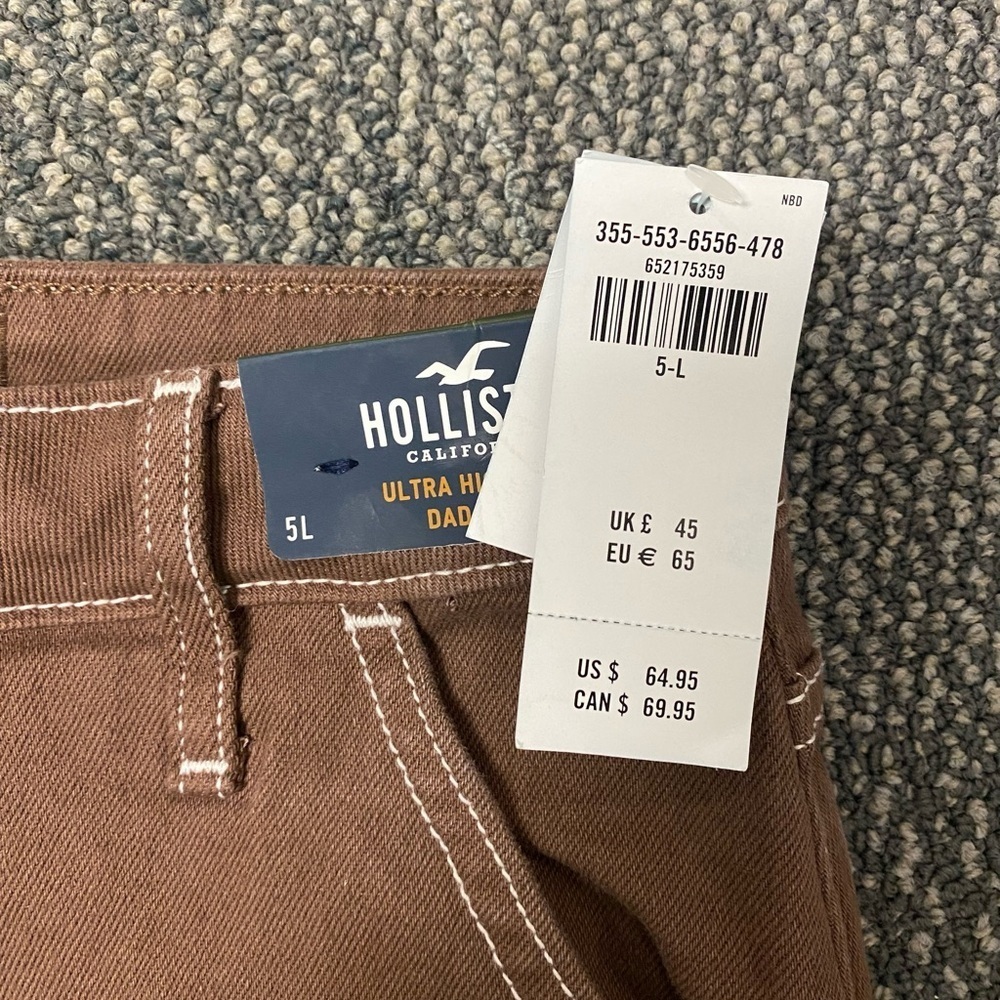 NWT Hollister Ultra Hi Rise Dad Jean Size W27/5L - Picture 13 of 13